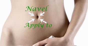 constipation pad put onto navel